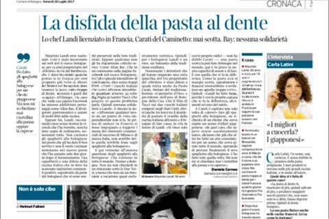 Corriere della sera Bologna, Helmut Failoni con Davide Paolini e Carla Latini
