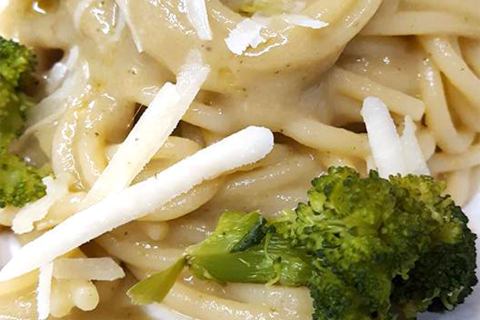 Spaghetti con broccoli e alici, Valentina Grandotti, Osteria dei Frati Roncofreddo