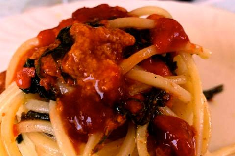 Domenica siciliana con gli spaghetti chitarra e i ricci di mare di Davide Di Sano