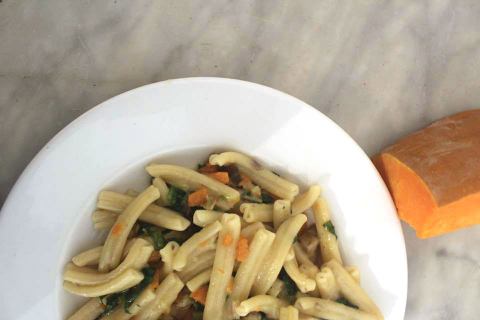 Strozzapreti con le verdure dell'Orto Antico Biologico, Maurizio Digiuni