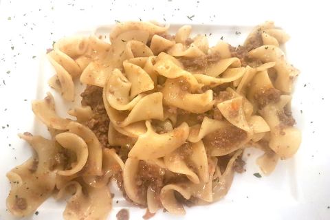 Roberto Bernini e i suoi trucioli al ragù bianco, Trattoria Giardinett Cantù