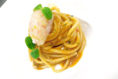 Gli Spaghetti Grandi di Marwan Grottoli, L'Enosteria, Fossombrone