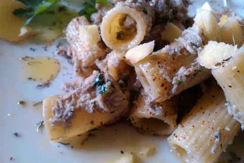 Mezzemaniche con crema di sarde, Raf De Feo, Pesaro