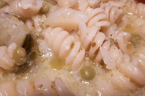 Minestrone di fusilli con pesto di basilico, Casa Latini