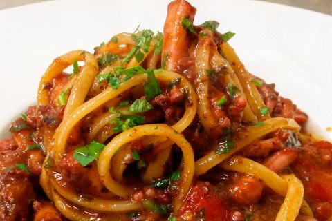 Dal Cilento le linguine con totano fresco di Gerardo Del Duca, 