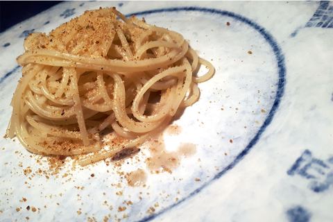 Debutto sul piatto di Fausto Bizzirri per i nostri spaghettini e altri, tanti, amici