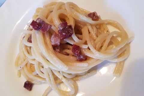 Direttamente dalla Brianza gli spaghetti alla gricia con la lonza di Marco D'Oggiono