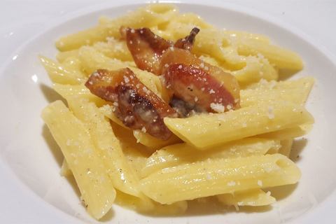 Da Casa #LaconcaVazzola, penne alla carbonara!