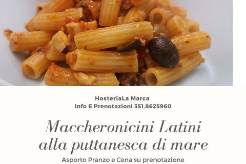 Dal Menu di Dicembre dell'Hosteria la Marca