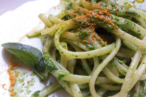 Il pesto di spinaci di Marco Domenella