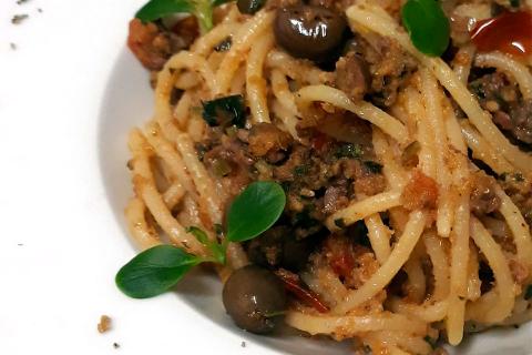 Spaghetti alla trappittara, Marco Domenella e la sua ricetta