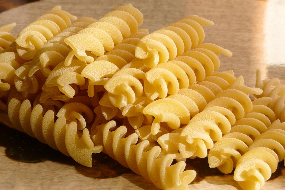 Fusilli in primo piano