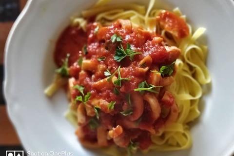 Tagliatelle e sugo di calamari, Antonino Lauria