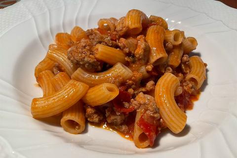 Maccheroni Cappelli al ragù