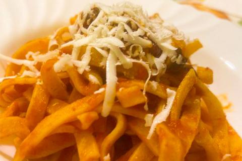 Un piatto di tagliatelle Indomabili dalla Basilicata