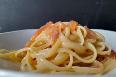 Carbonara di fiume per Marco Domenella