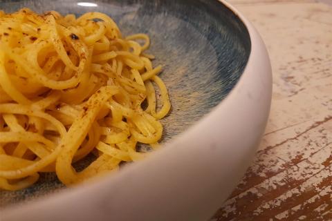 Cacio e pepe e liquirizia